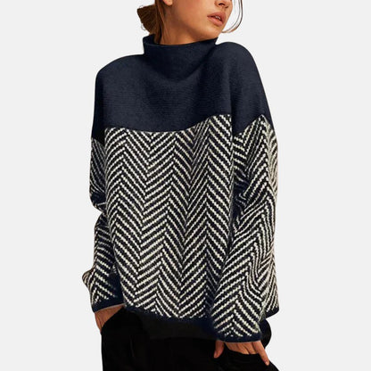 | PULL À COL MONTANT EN COTON