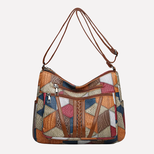 Ida – Bolso de Mano con Diseño Multicolor y Acabado Refinado