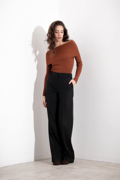 Fiorella – Jersey Mujer Escote Schiffer de Canalillo