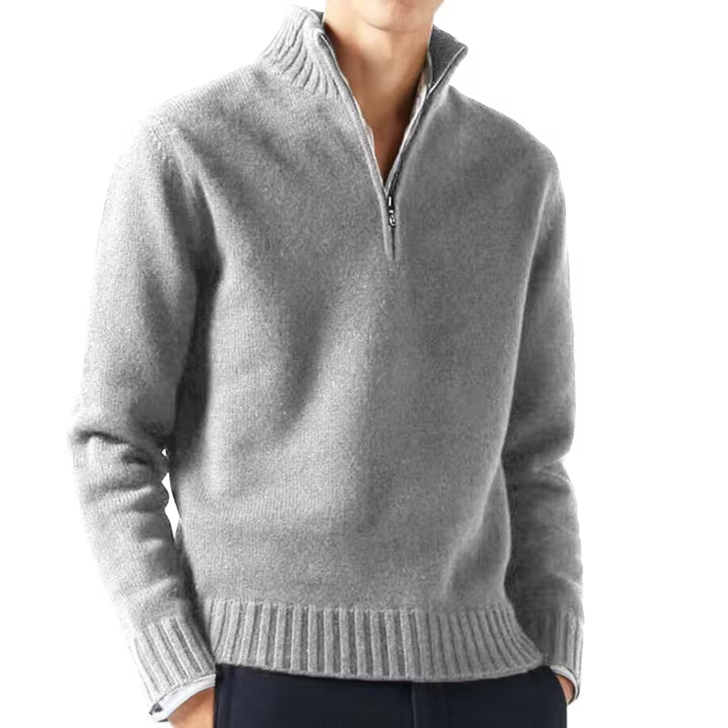 | DOLCEVITA EN LAINE AVEC ZIP POUR HOMME