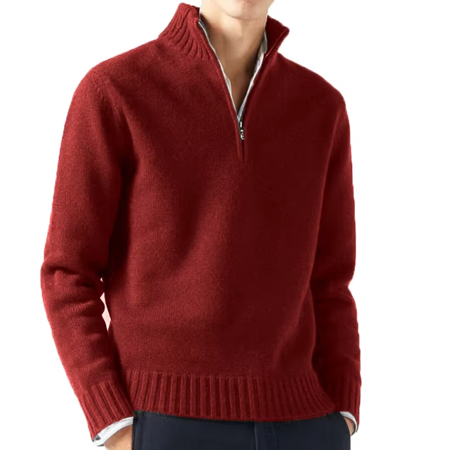 | DOLCEVITA EN LAINE AVEC ZIP POUR HOMME