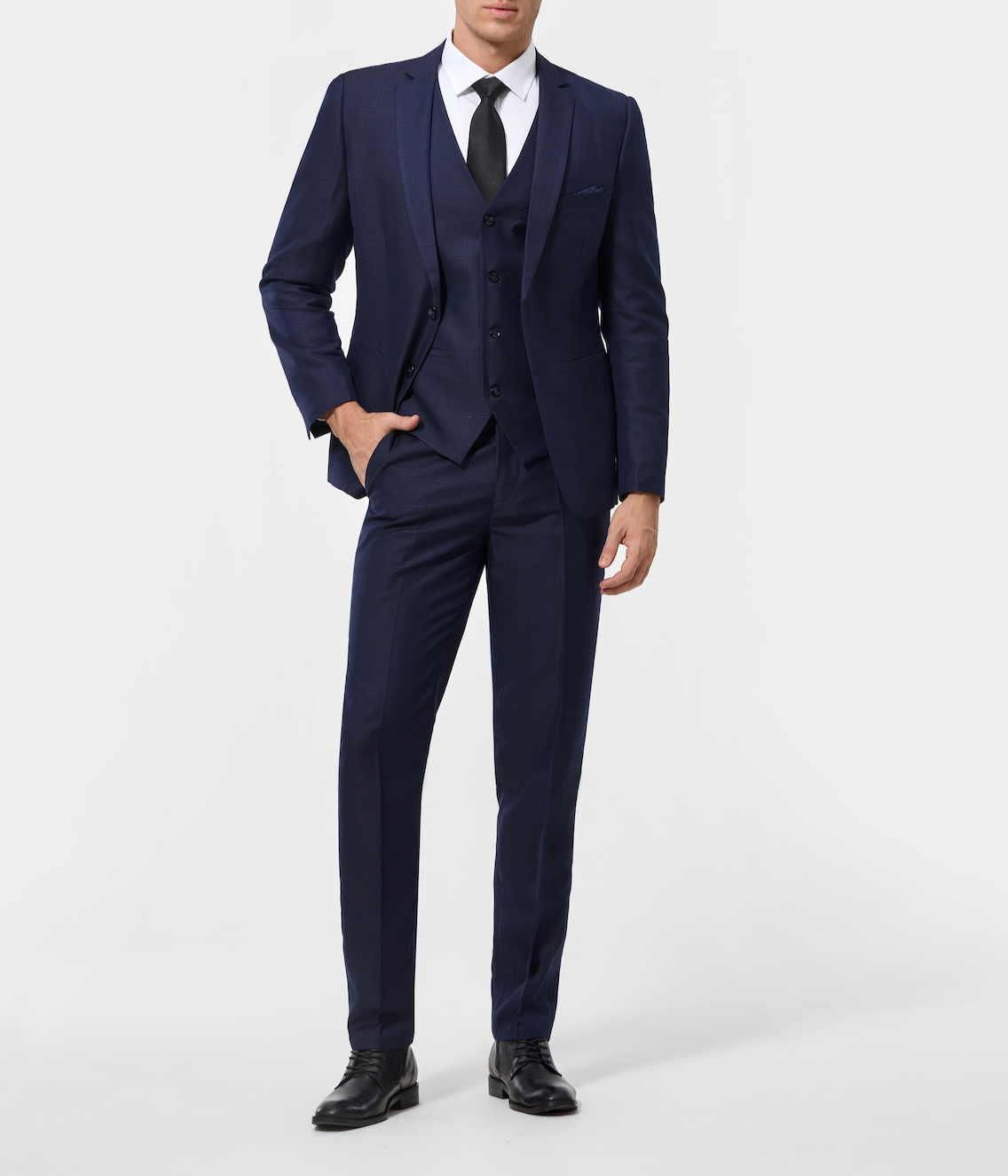 Traje de Tres Piezas Shelby Cuadros