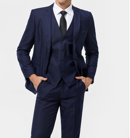 Traje de Tres Piezas Shelby Cuadros