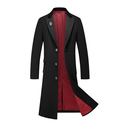 Abrigo Tommy Shelby Signature - Negro