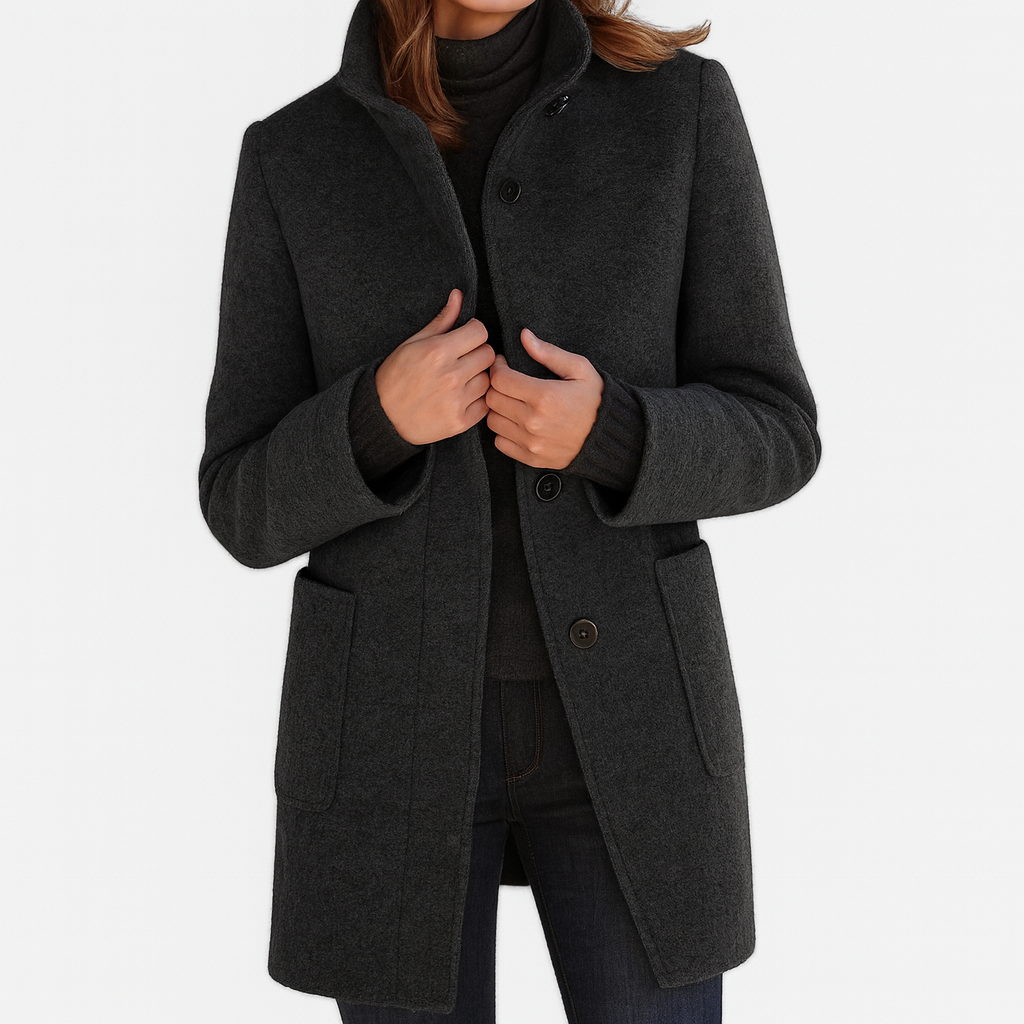 Lidiane | Chaqueta de Cuello Alto Elegante y Reconfortante