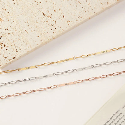 Collar de Barra con Nombre Personalizado