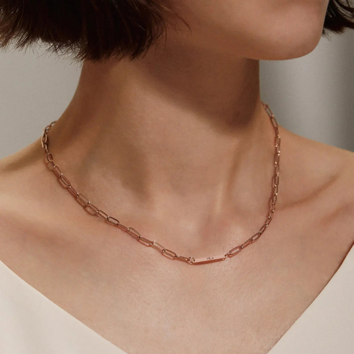 Collar de Barra con Nombre Personalizado