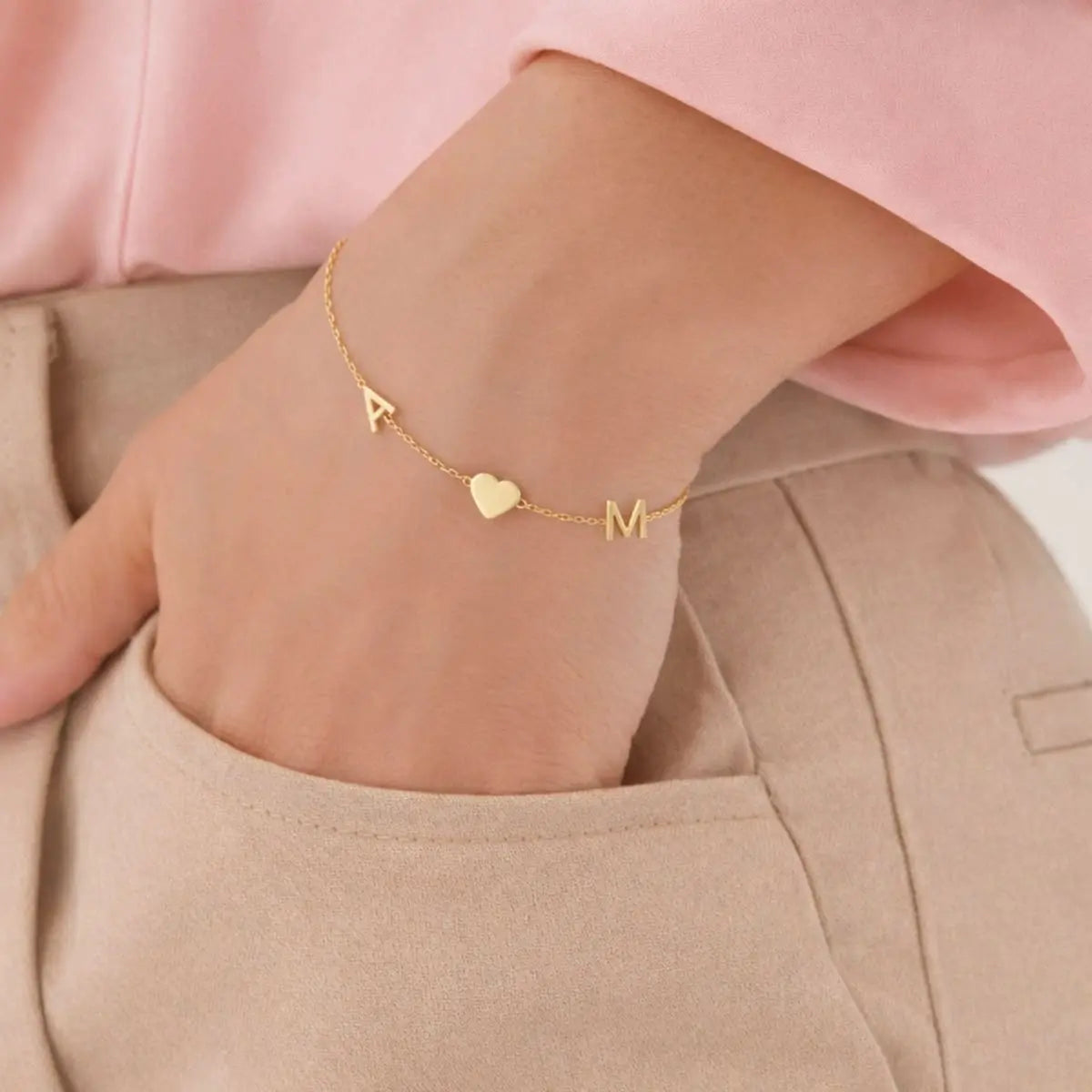 Pulsera de Inicial Horizontal Personalizada