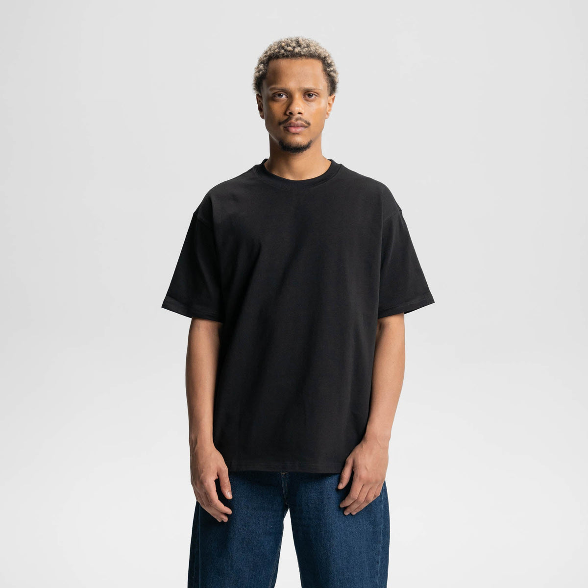 Pack de 3 Negro - Camiseta Holgada Heavy