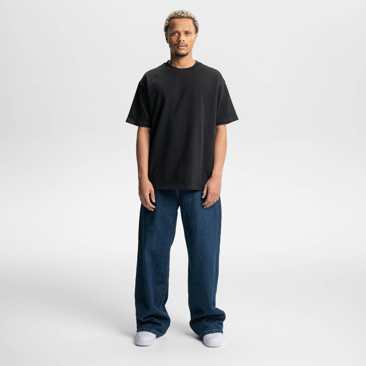 Pack de 3 Negro - Camiseta Holgada Heavy
