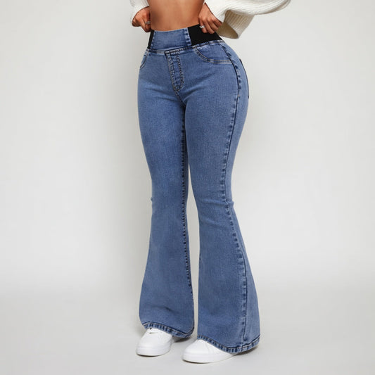 Véryliane™ | Jean Flare Talle Alto Escultor