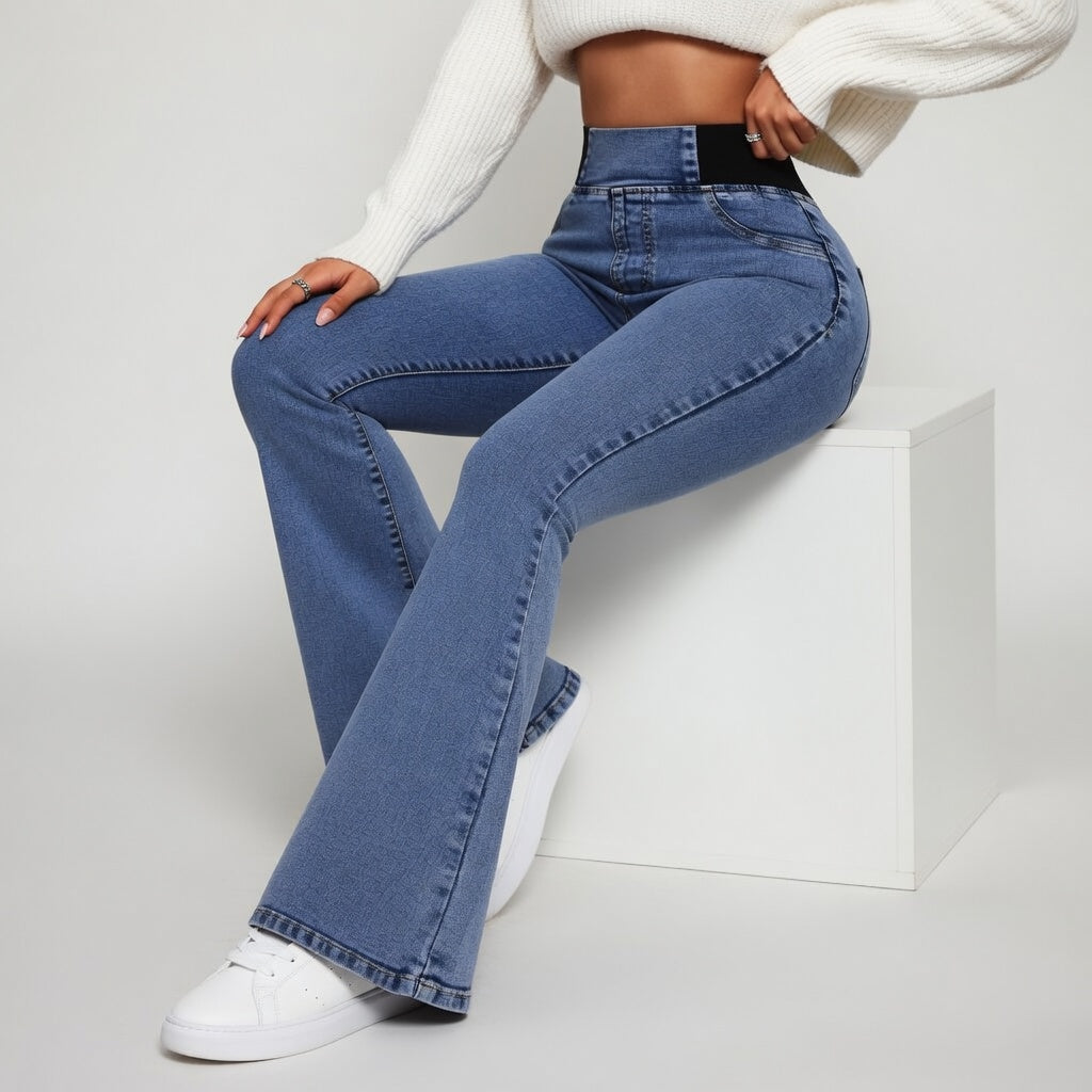 Véryliane™ | Jean Flare Talle Alto Escultor