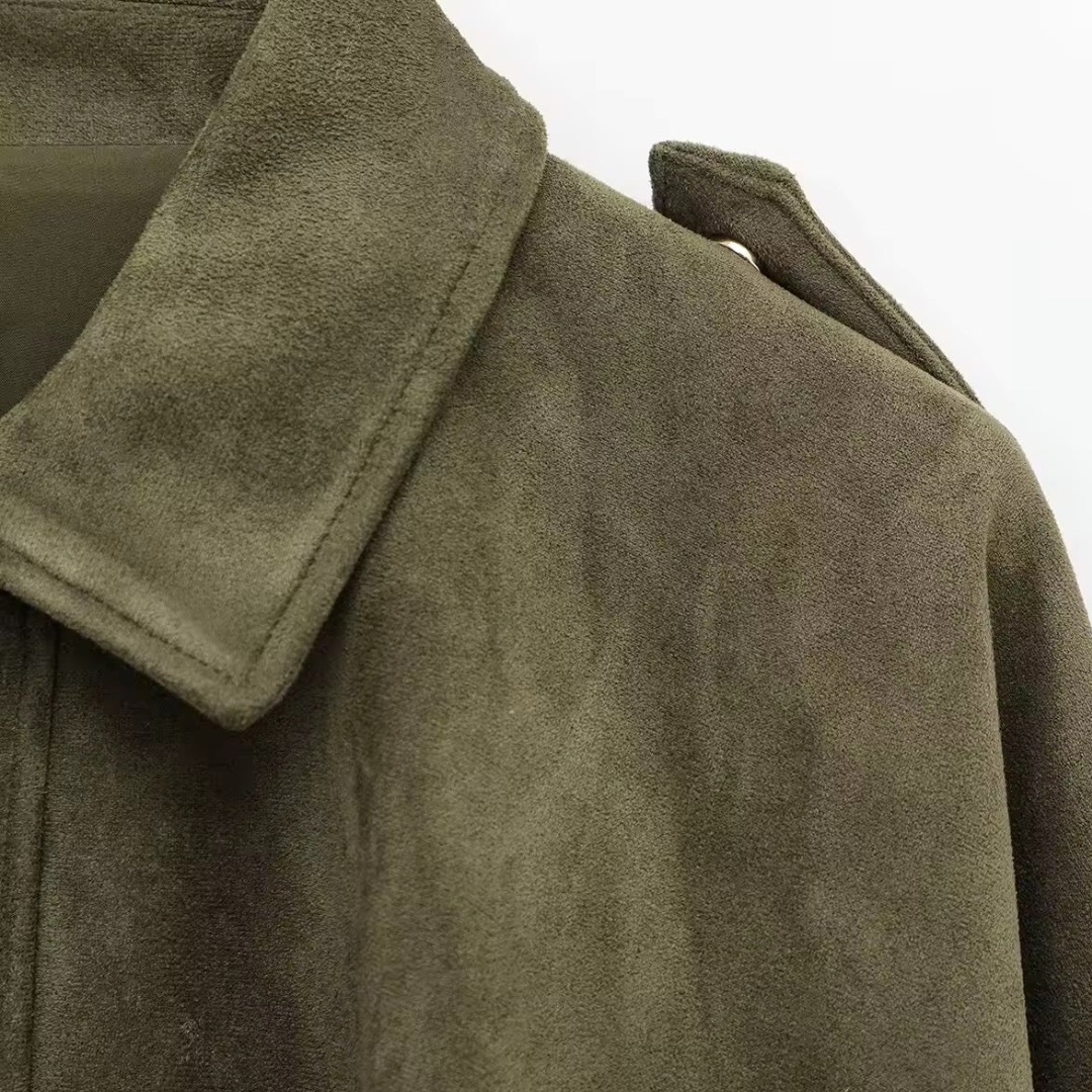 Chaqueta de antelina