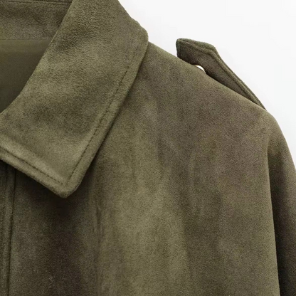 Chaqueta de antelina