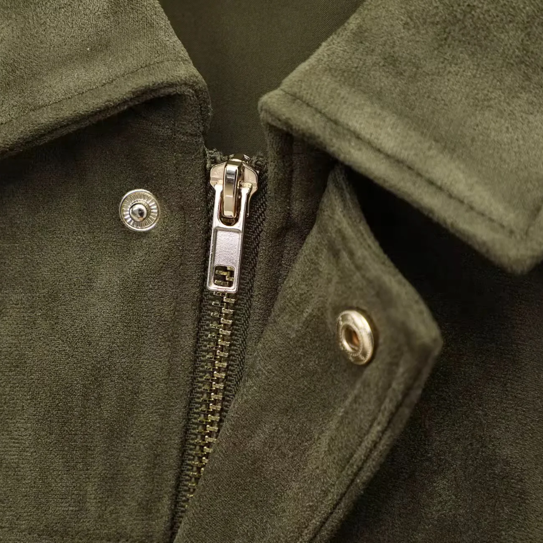 Chaqueta de antelina