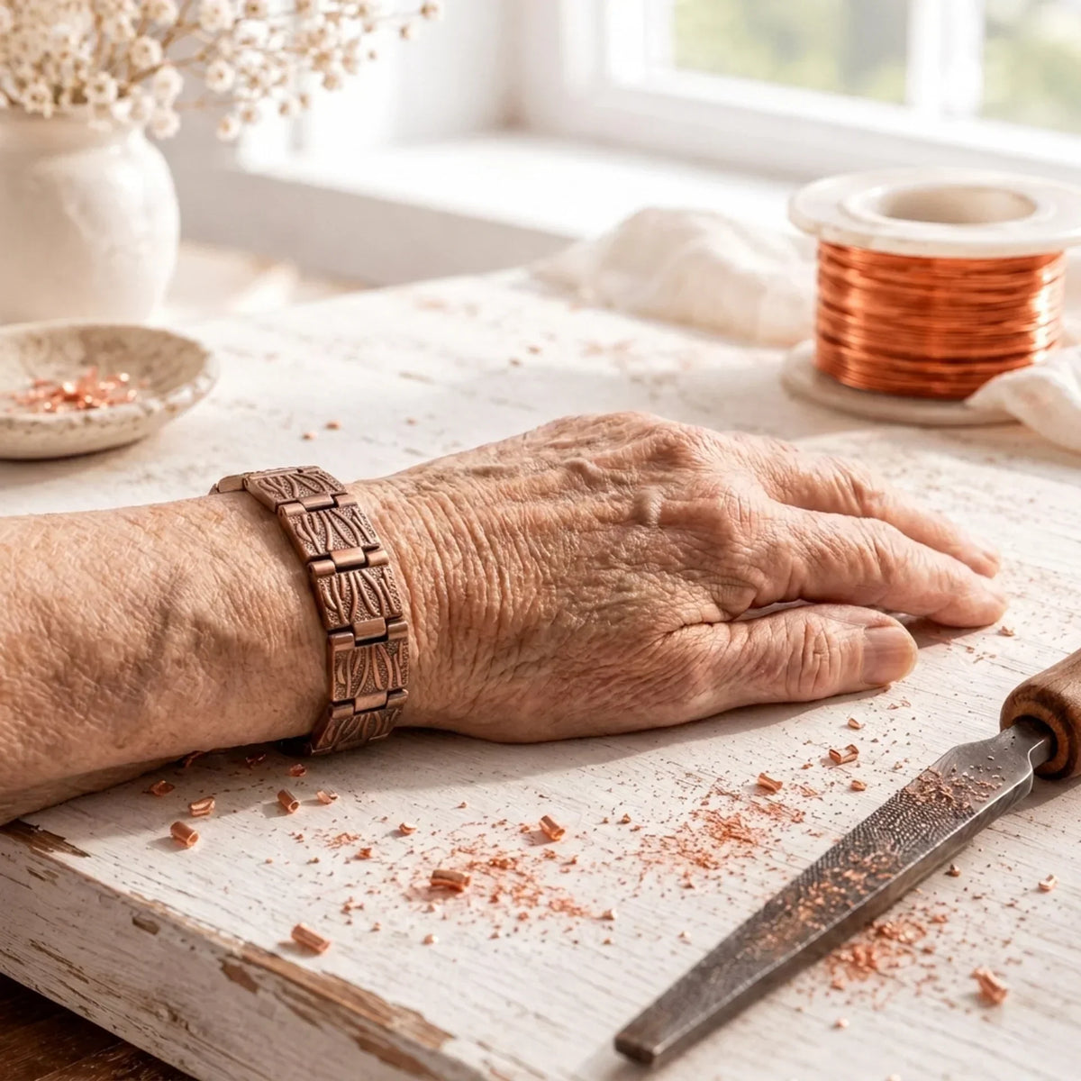 Brazalete Driftwood de Cobre para Hombre