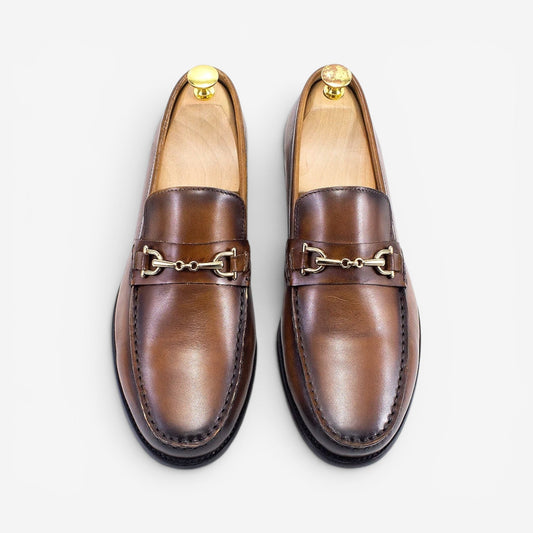 Mocasines Italianos Clásicos con Cadena Leonardo