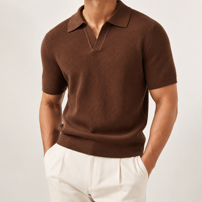 Jersey Polo Slim de Cachemira para Negocios Ramon
