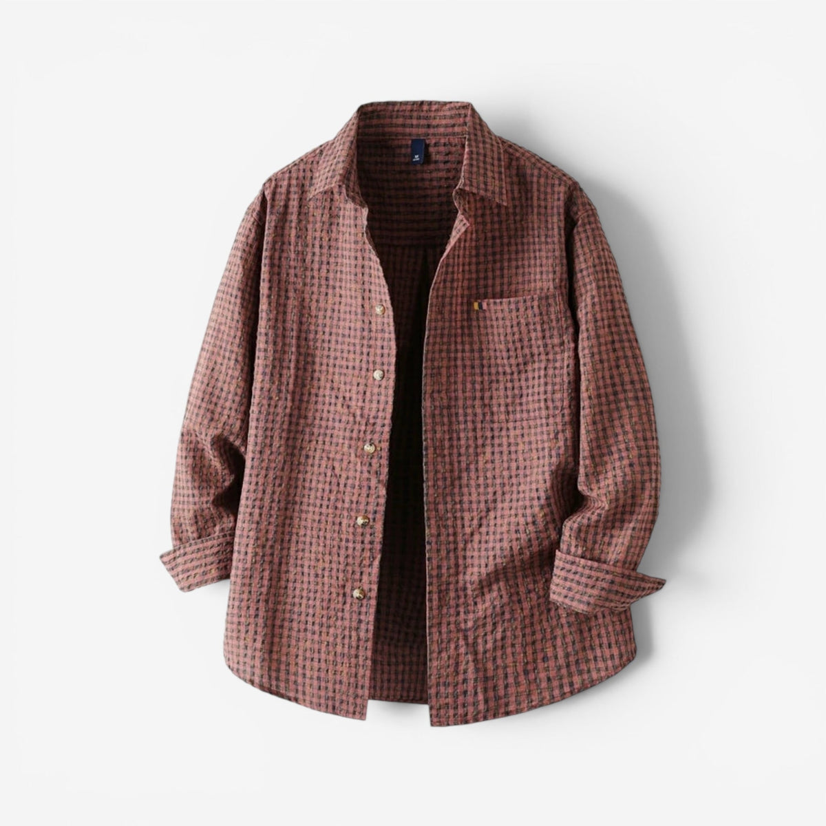 Camisa Oversize de Cuadros Clásica Leonardo