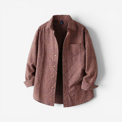 Camisa Oversize de Cuadros Clásica Leonardo