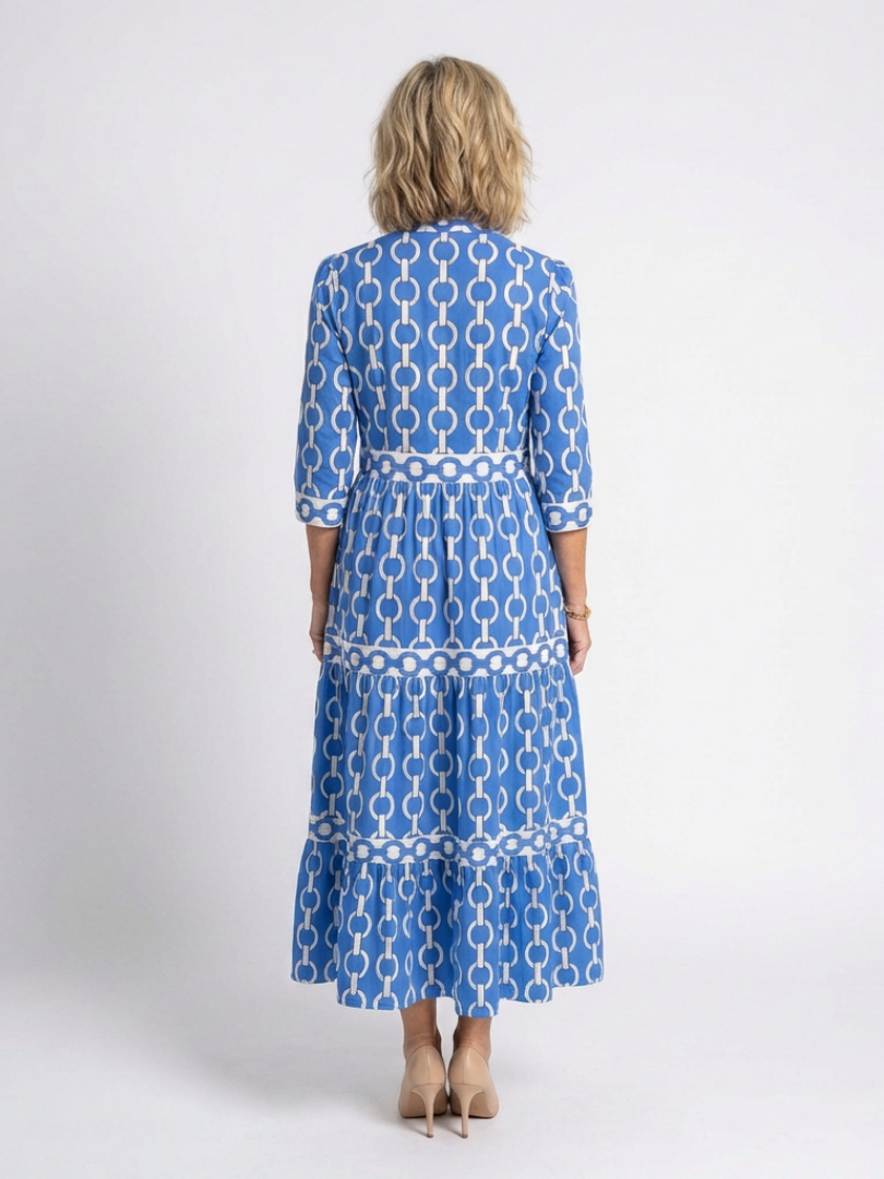 | Robe midi a mangas trois quarts Ysolde