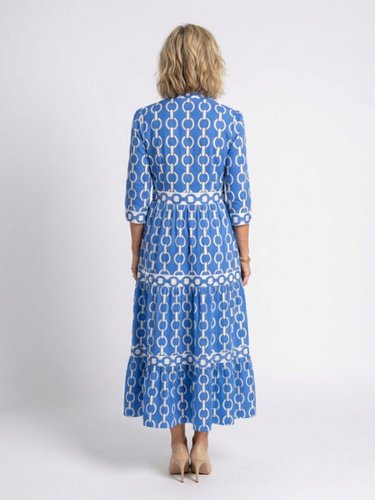 | Robe midi a mangas trois quarts Ysolde