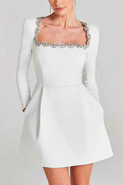 Vestido corto de terciopelo