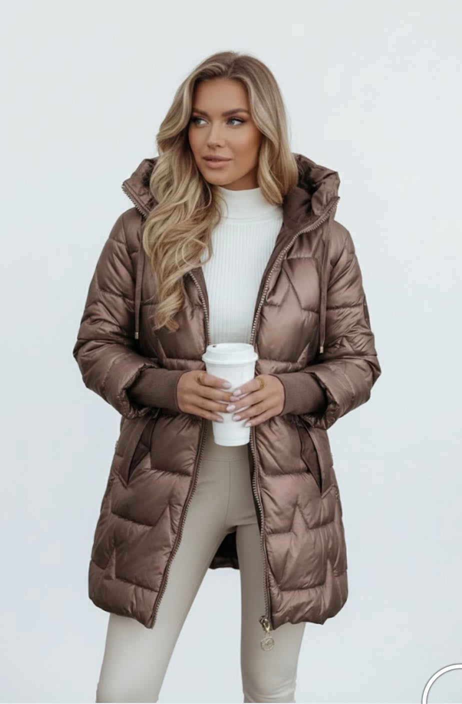 Almee | Plumas Largo Elegancia de Invierno