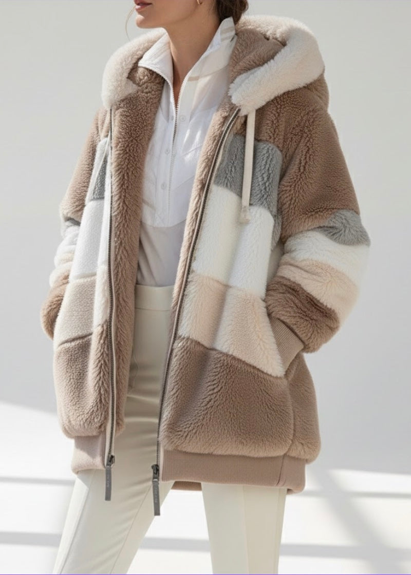 Chaqueta de invierno elegante y cálida con capucha