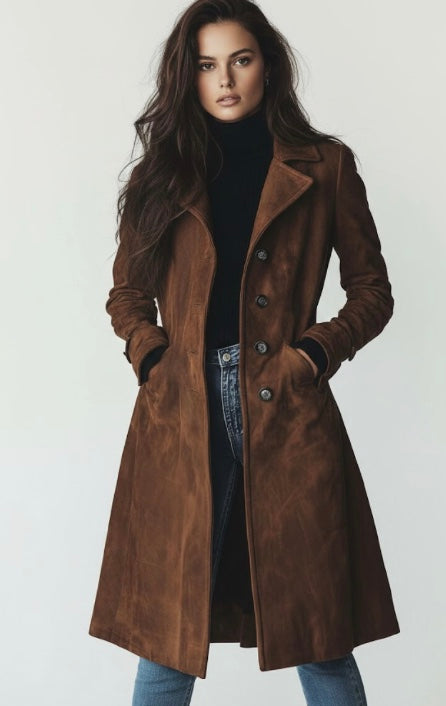 Teresa | Trench Elegante Suave e Intemporal