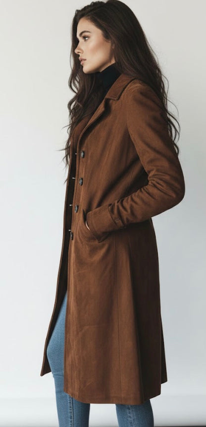 Teresa | Trench Elegante Suave e Intemporal