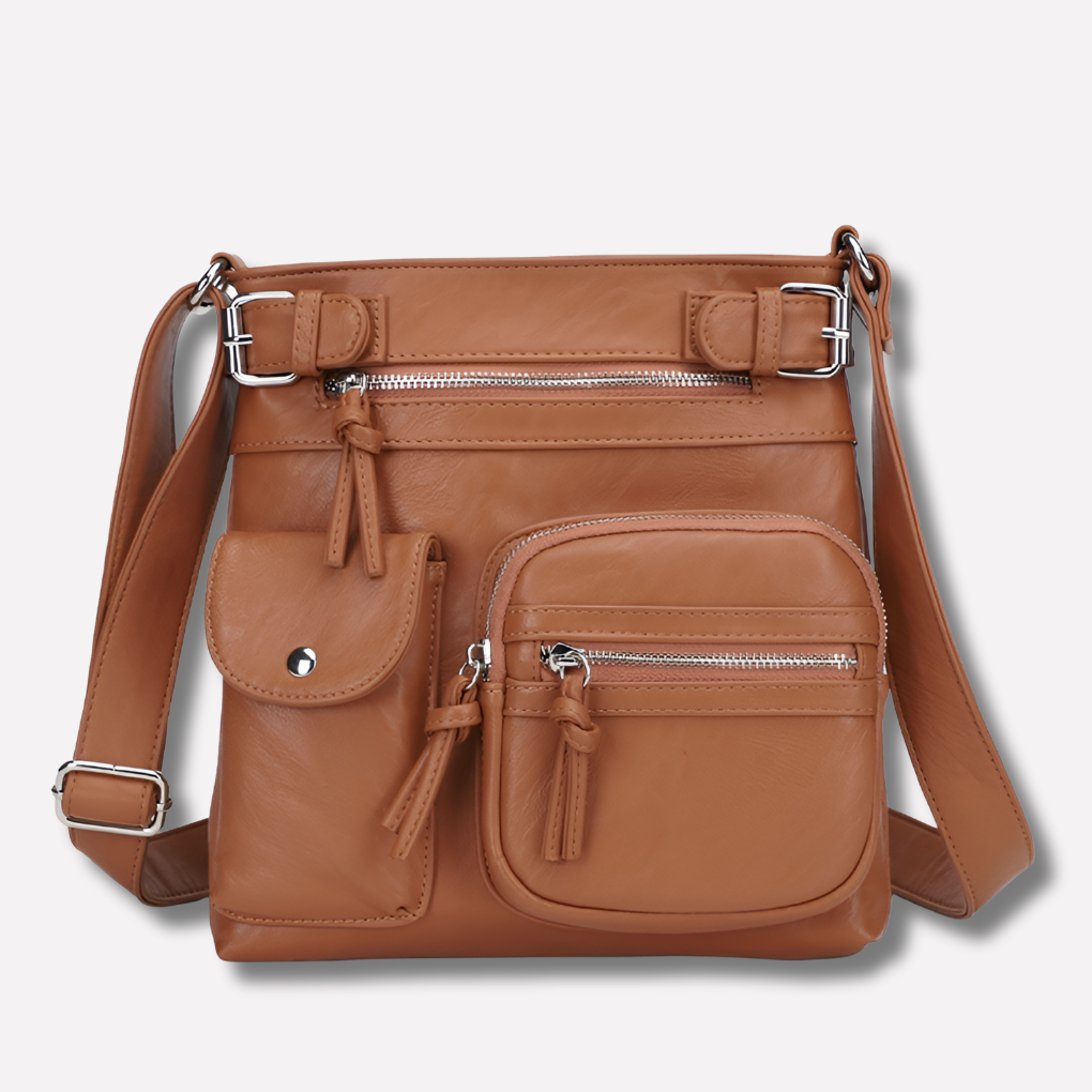 Isotta – Bolso de Bandolera Funcional con Prácticos Bolsillos Múltiples