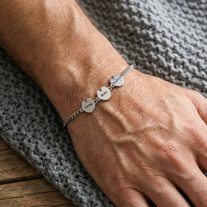 Pulsera de Herradura Grabada con Nombre Personalizada (unisex)