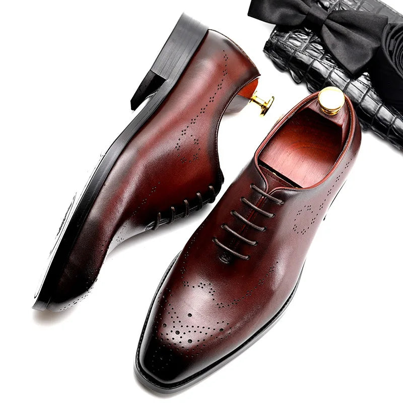 Zapatos Premium de Cuero Genuino Leonardo