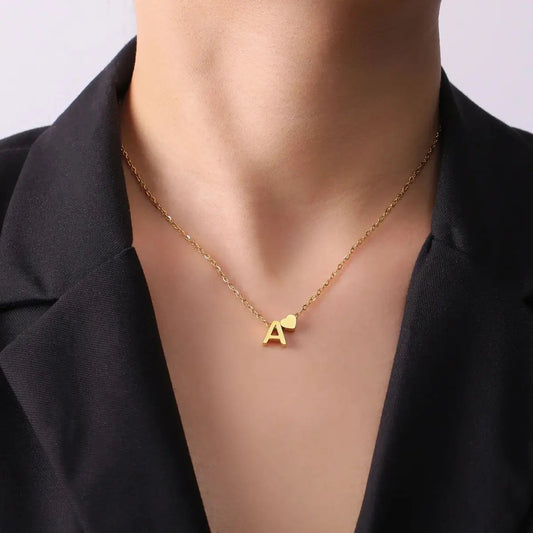 Collar de Inicial con Corazón
