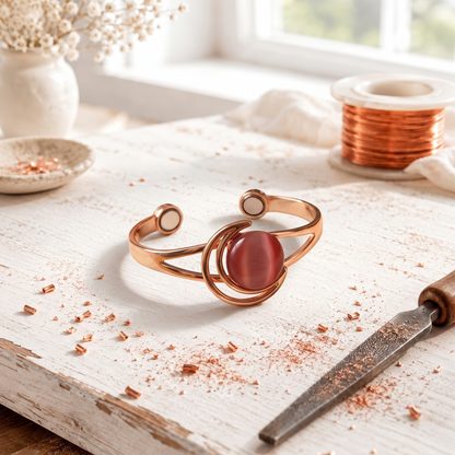 Brazalete Hearth de Cobre Rosa