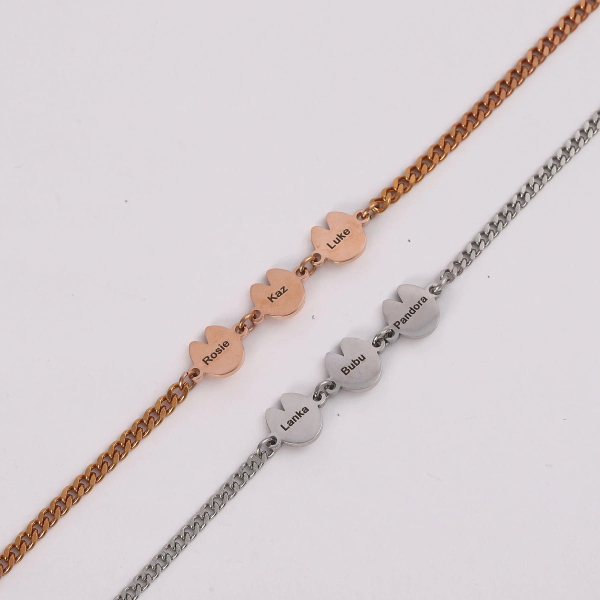 Pulsera de Herradura Grabada con Nombre Personalizada (unisex)