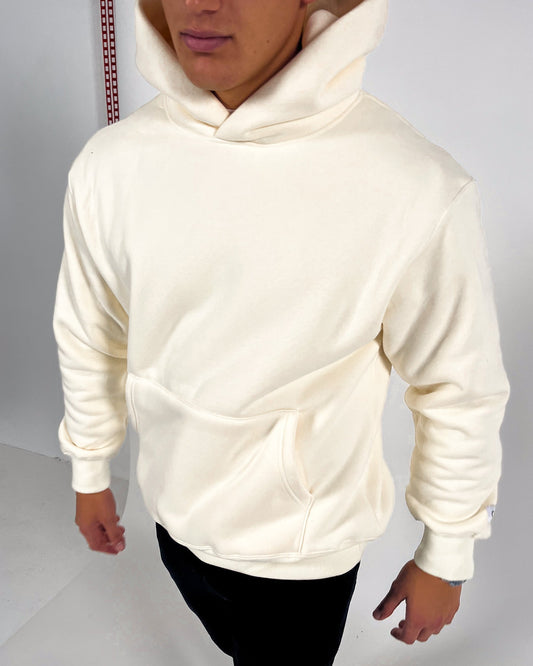 Kevin - Sudadera Oversize Hombre Color Blanco