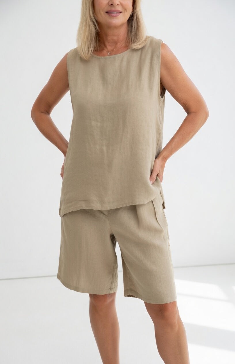 Alméline™ | Conjunto Sin Mangas Fluido Estival