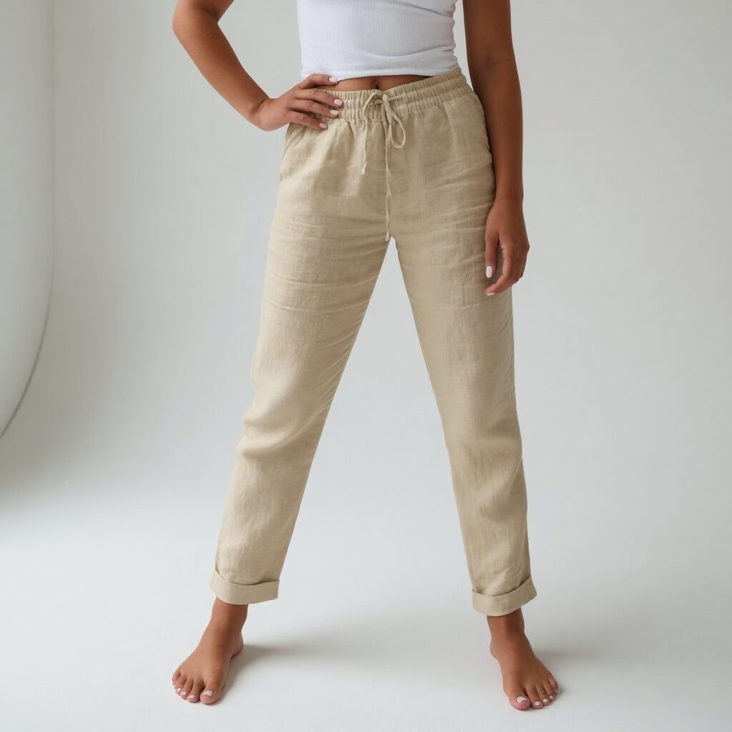 Pantalón de algodón 100% cómodo y ligero
