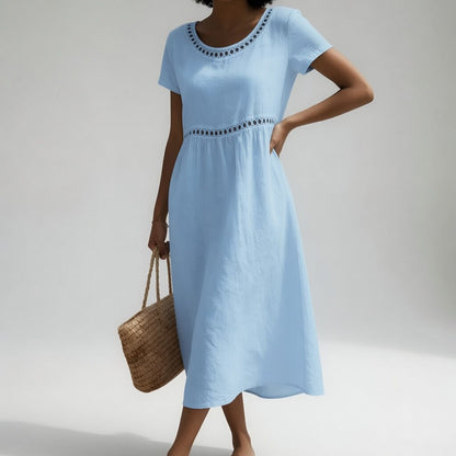 | Robe Brodée Fluide Aveline