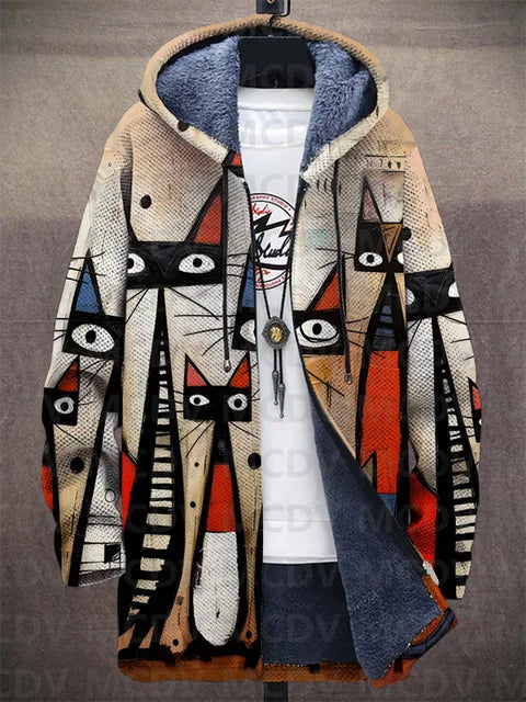 Preston | Chaqueta con capucha y estampado artístico