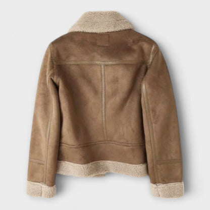 Chaqueta Aviator Aurora de shearling