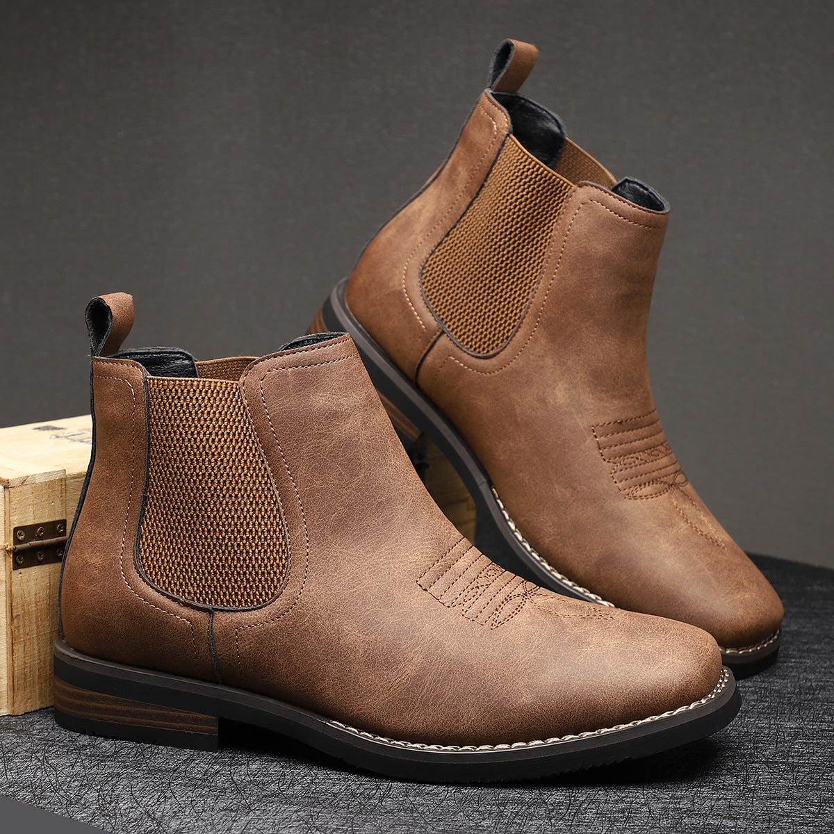 | BOTTES CLASSIQUES EN CUIR POUR HOMME