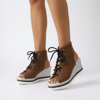 Lacéoline™ — Zapatilla Cuna Punta Abierta Cordones Urbana