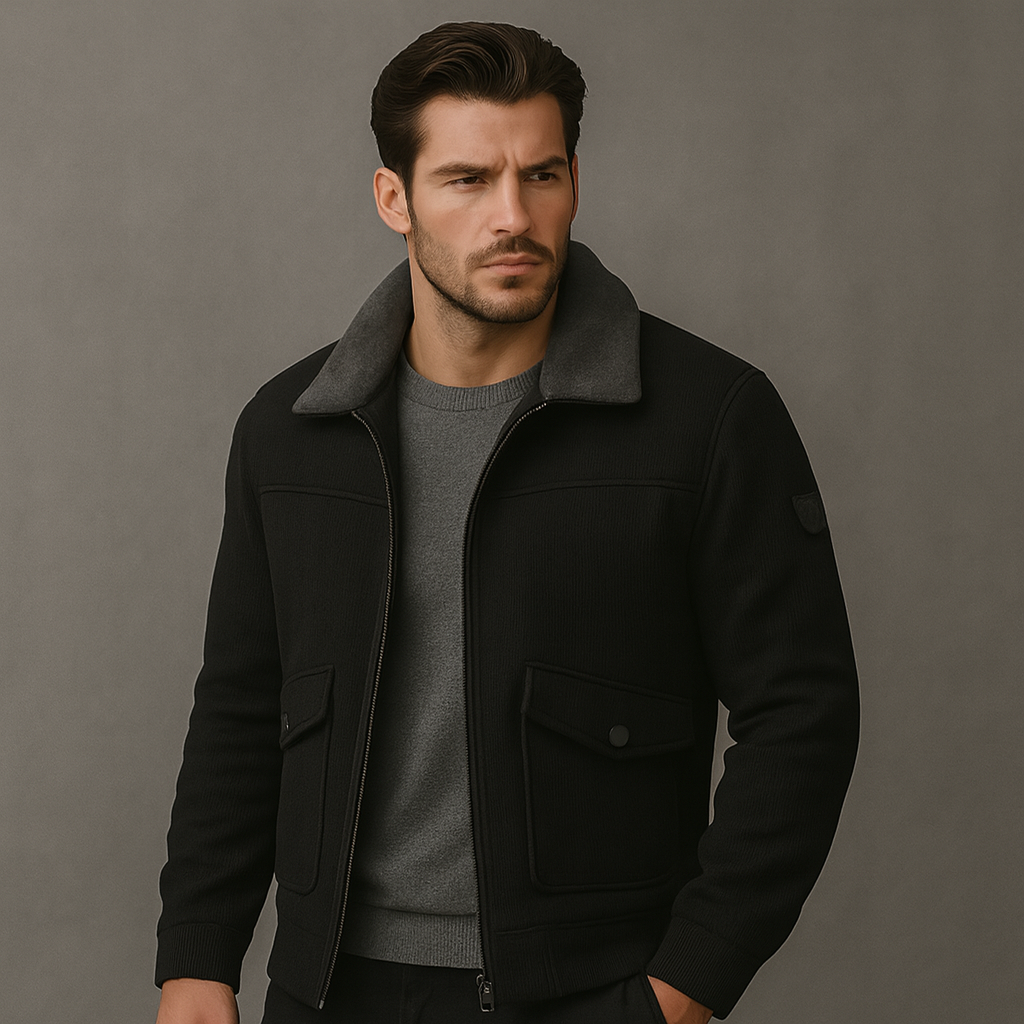 | VESTE POUR HOMME AVEC FAUSSE FOURRURE