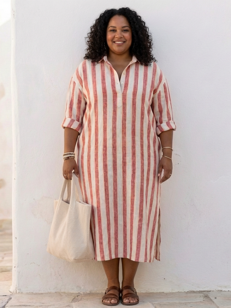 | Robe Chemise Longues Rayée Naomi