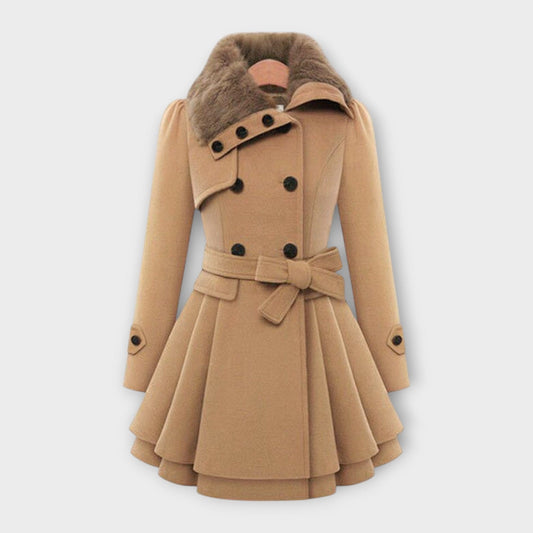Emma - Abrigo elegante con pelo sintético