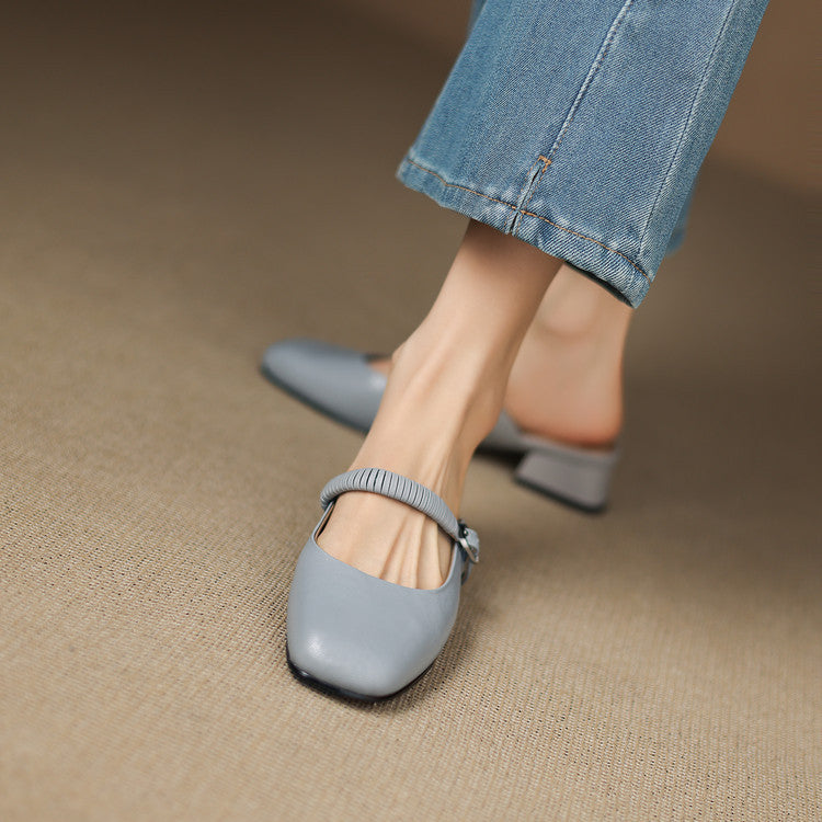 Laiza | Mules Mary Jane de Punta Redonda