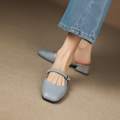 Laiza | Mules Mary Jane de Punta Redonda